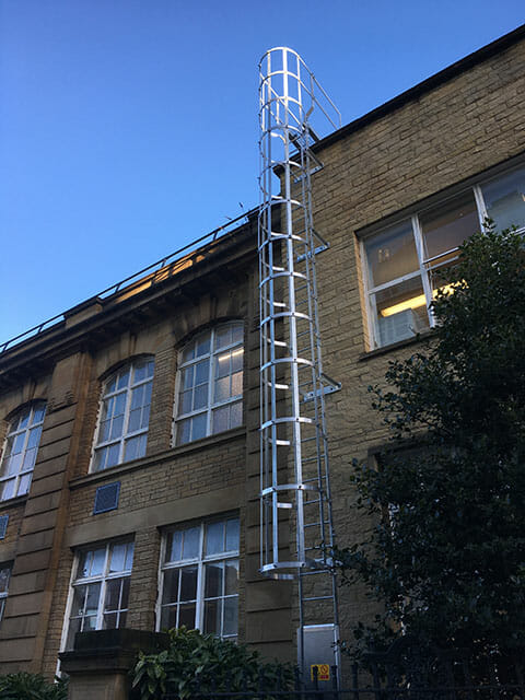 hooped ladder